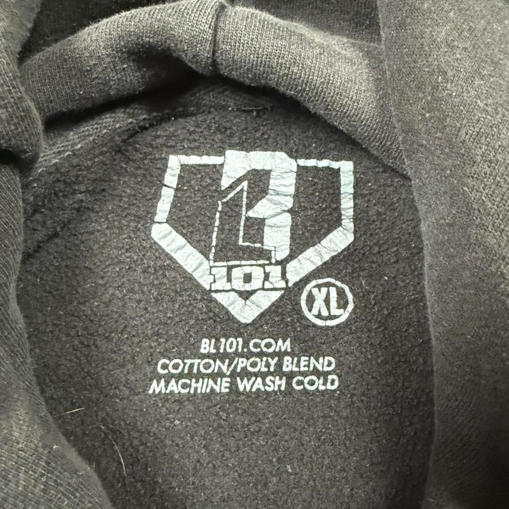 black moonshot baseball nasa style graphic hoodie - Picture 3 of 5